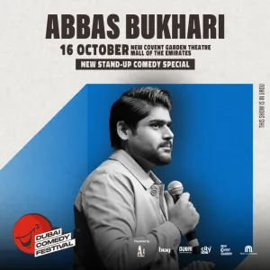 Abbas Bukhari Live at Dubai Comedy Festival – Comedy Events Comedy Events Shop Online at Special Price from Dubai Trades 2