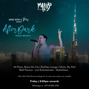After Dark Friday Brunch at Malibu Sky Lounge, Dubai – Dining Experiences Dining Experiences Shop Online at Special Price from Dubai Trades 2