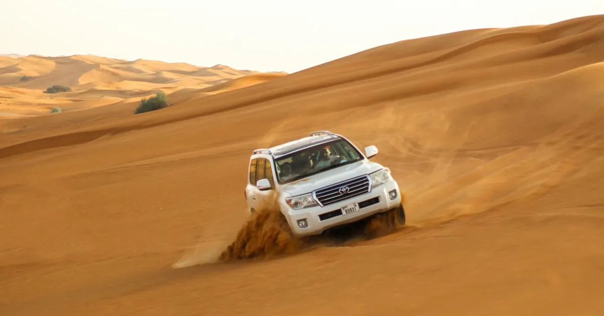 Buy Desert Safari W Centralized Van W Optional 30-min Quad Bike, & More in Sharjah & N. Emirates | Dubai Trades Now at Special Price in DubaiTrades.com 5 Desert Safari W Centralized Van W Optional 30-min Quad Bike, & More in Sharjah & N. Emirates | Dubai Trades Extreme sports & adrenaline activities Shop Online at Special Price from Dubai Trades 5