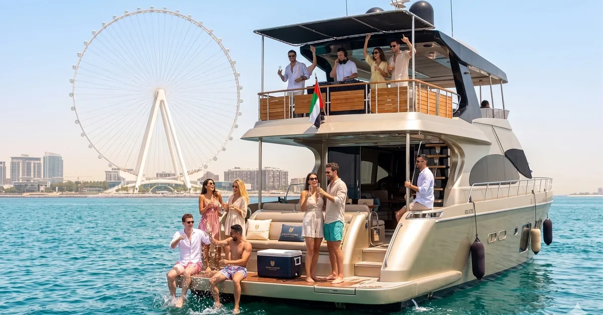Buy Enjoy Luxury Yacht Up To 50 People For 1-3 Hours in Dubai | Dubai Trades Now at Special Price in DubaiTrades.com 3 Enjoy Luxury Yacht Up To 50 People For 1-3 Hours in Dubai | Dubai Trades Travel, Activities & Events Shop Online at Special Price from Dubai Trades 3