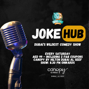 Joke Hub – Madcat Comedy Show – Comedy Events Comedy Events Shop Online at Special Price from Dubai Trades 2