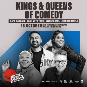 Kings And Queens Of Comedy Live at Dubai Comedy Festival – Comedy Events Comedy Events Shop Online at Special Price from Dubai Trades 2