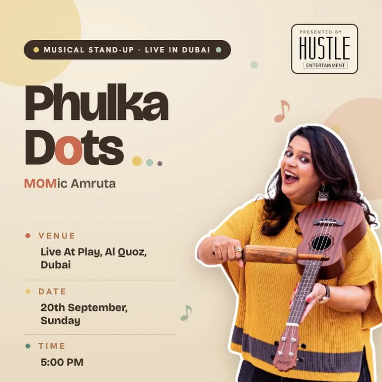 Buy Phulka Dots – A Musical Stand-Up Comedy Show ft. MOMic Amruta in Dubai – Comedy Events Now at Special Price in DubaiTrades.com 2 Phulka Dots – A Musical Stand-Up Comedy Show ft. MOMic Amruta in Dubai – Comedy Events Comedy Events Shop Online at Special Price from Dubai Trades 2