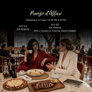Pranzo d’Affari at Paparazzi Tuscan Restaruant – Brunches Brunches Shop Online at Special Price from Dubai Trades 2