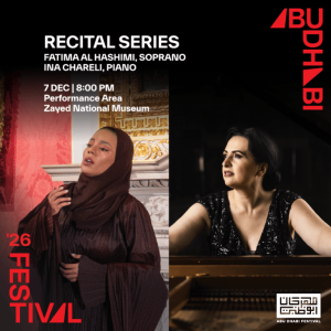 Recital Series: Fatima Al Hashimi and Ina Chareli at Abu Dhabi Festival 2026 – Concerts Concerts Shop Online at Special Price from Dubai Trades