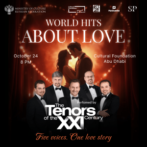 World Hits About Love performed by The Tenors of the XXI Century at Cultural Foundation Abu Dhabi – Concerts Concerts Shop Online at Special Price from Dubai Trades