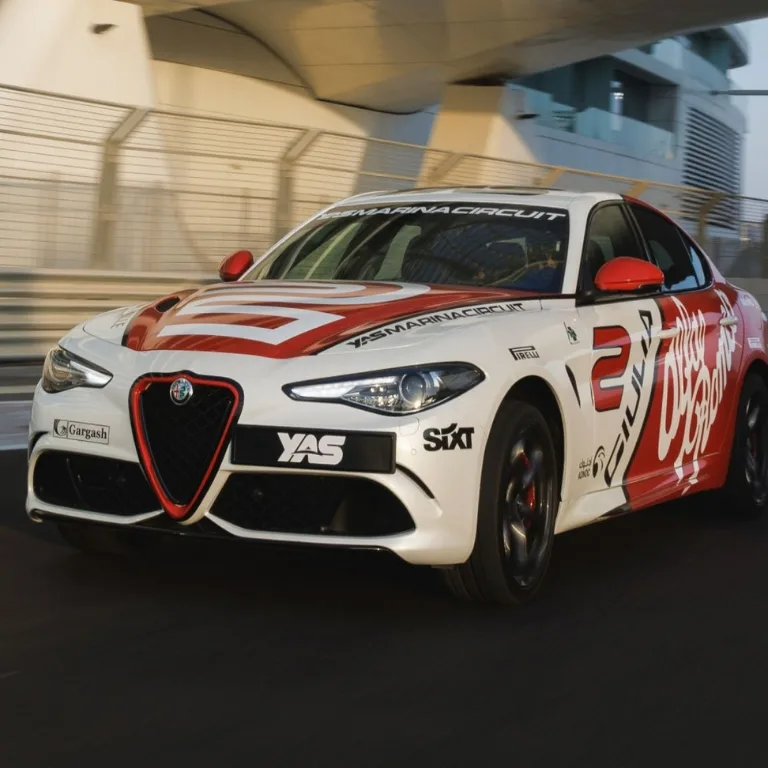 Buy Yas Marina Circuit Alfa Romeo Giulia Quadrifoglio driving experience – Experiences Now at Special Price in DubaiTrades.com 2 Yas Marina Circuit Alfa Romeo Giulia Quadrifoglio driving experience – Experiences Experiences Shop Online at Special Price from Dubai Trades 2