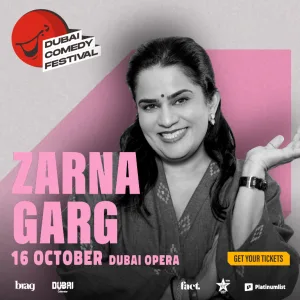 Zarna Garg Live at Dubai Comedy Festival – Dubai Comedy Festival Dubai Comedy Festival Shop Online at Special Price from Dubai Trades